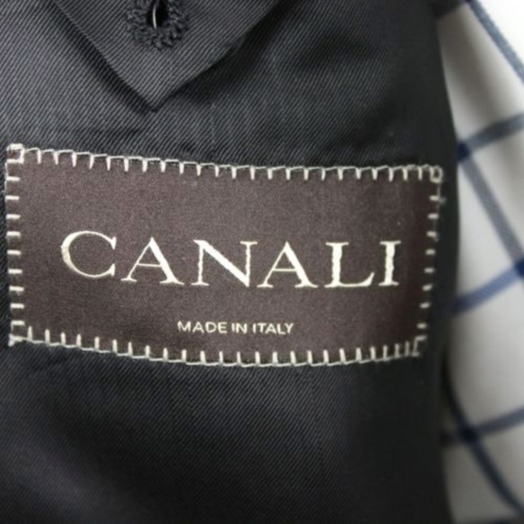 CANALI Men's Suit 46L 2 Button Dual Vent 36x32 - Picture 4 of 8